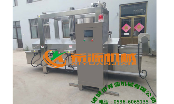 電加熱油炸機流水線